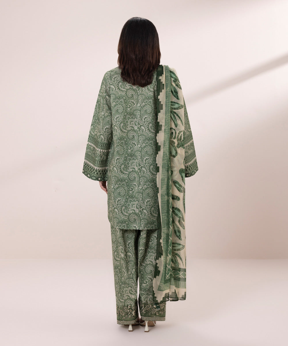 3 Piece - Embroidered Lawn Suit