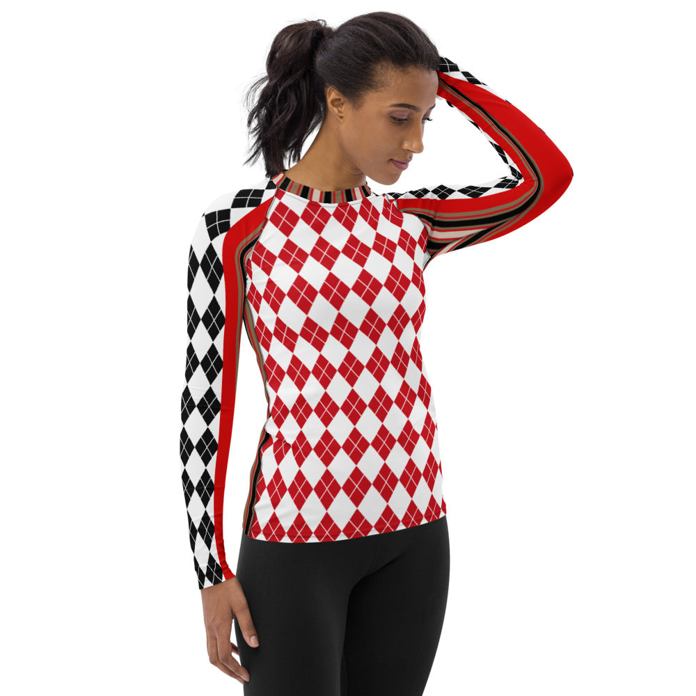 Argyle Me Fashion Rashguard Top