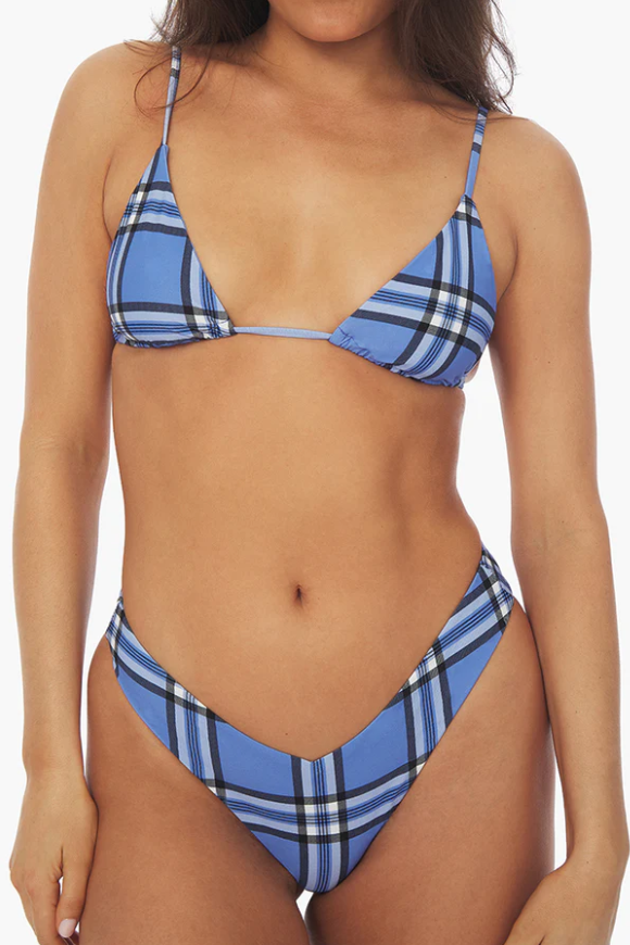 Blue Jean 90s plaid Delilah bikini bottom