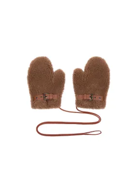 Brown Teddy Mittens