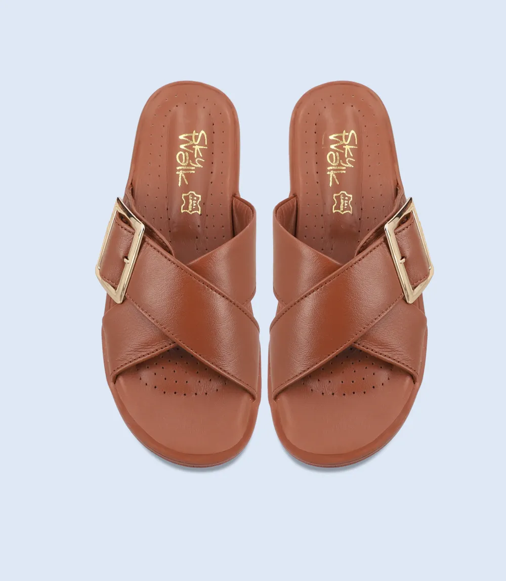 BW9515-TAN-Women Slipper