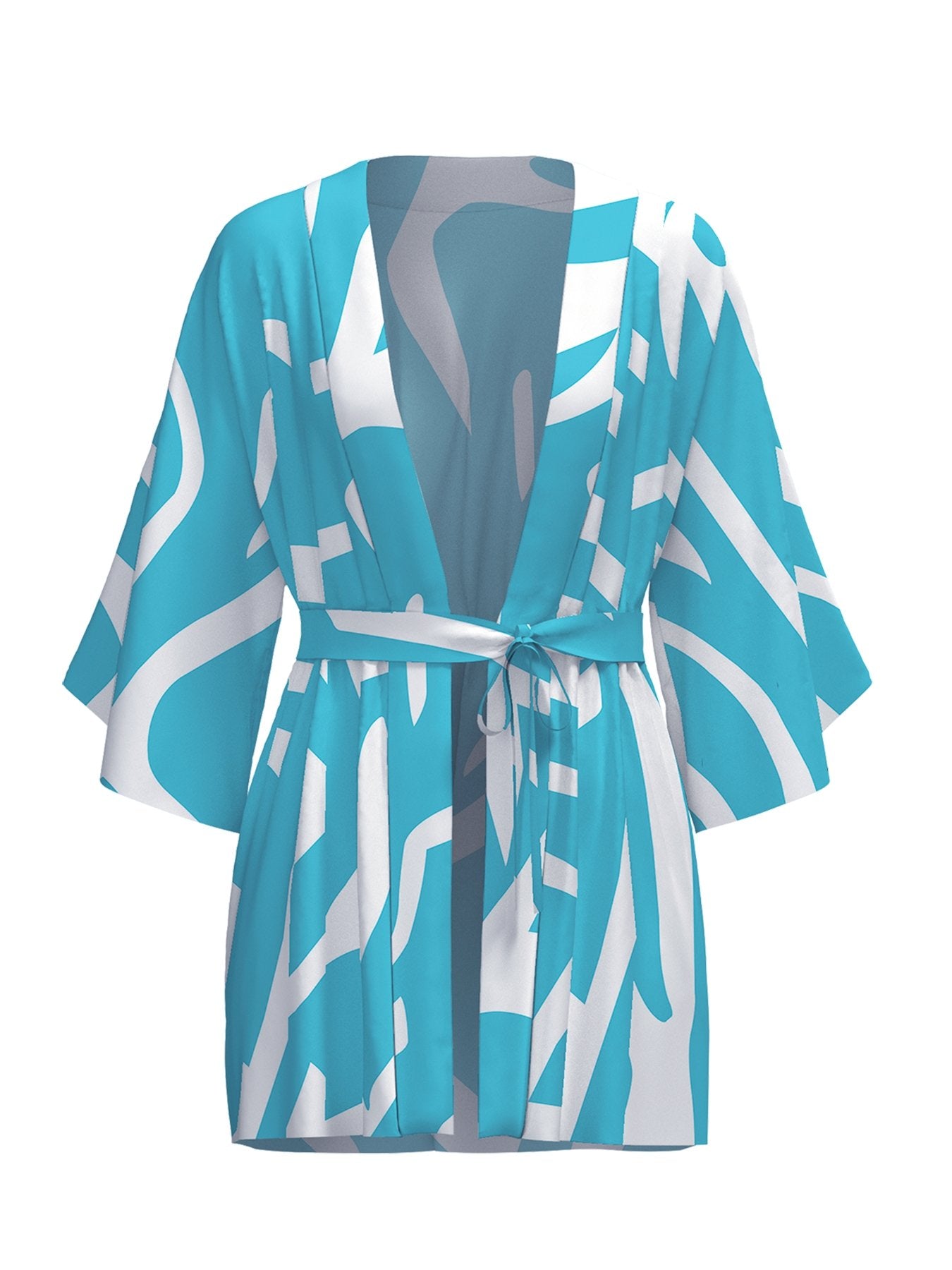 Cabana Kimono - Swirl Blu