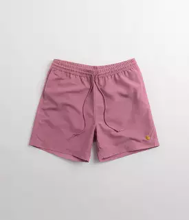 Carhartt Chase Swim Trunks - Magenta / Gold