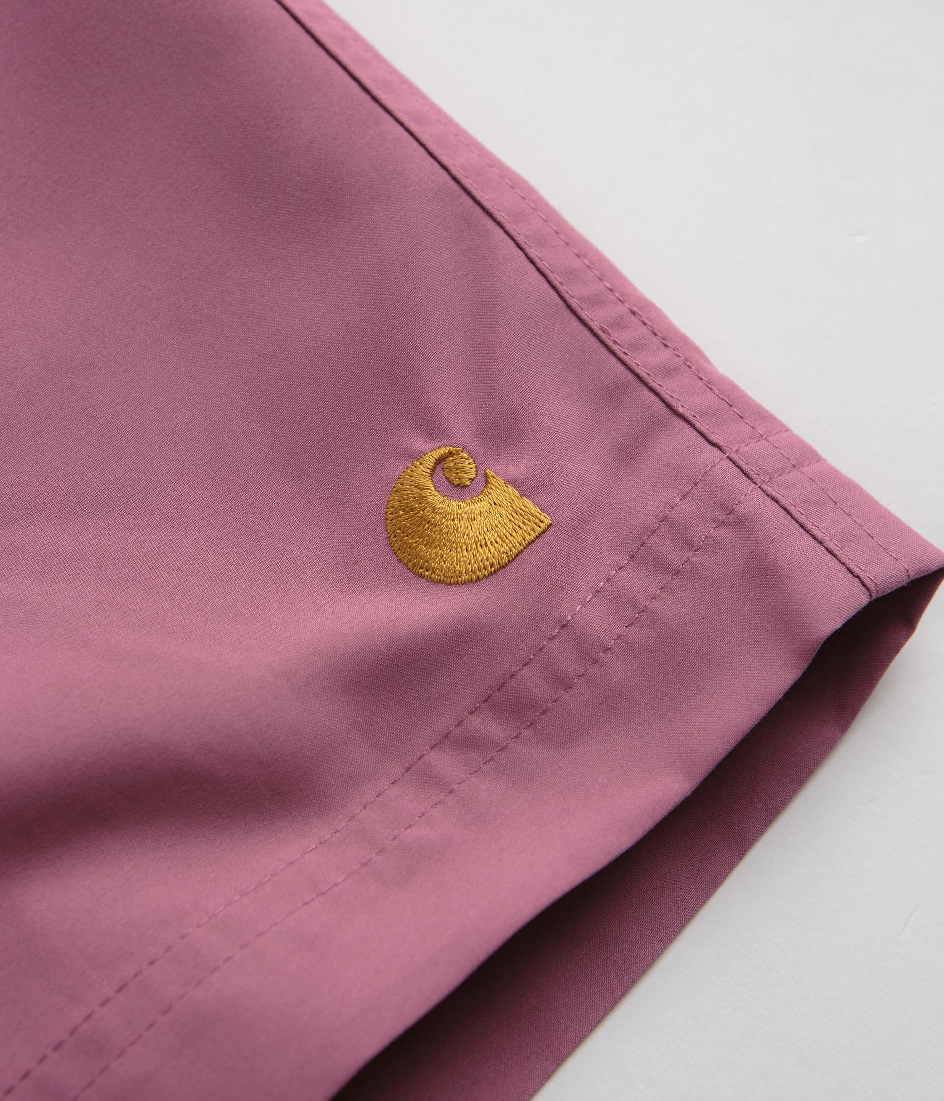 Carhartt Chase Swim Trunks - Magenta / Gold