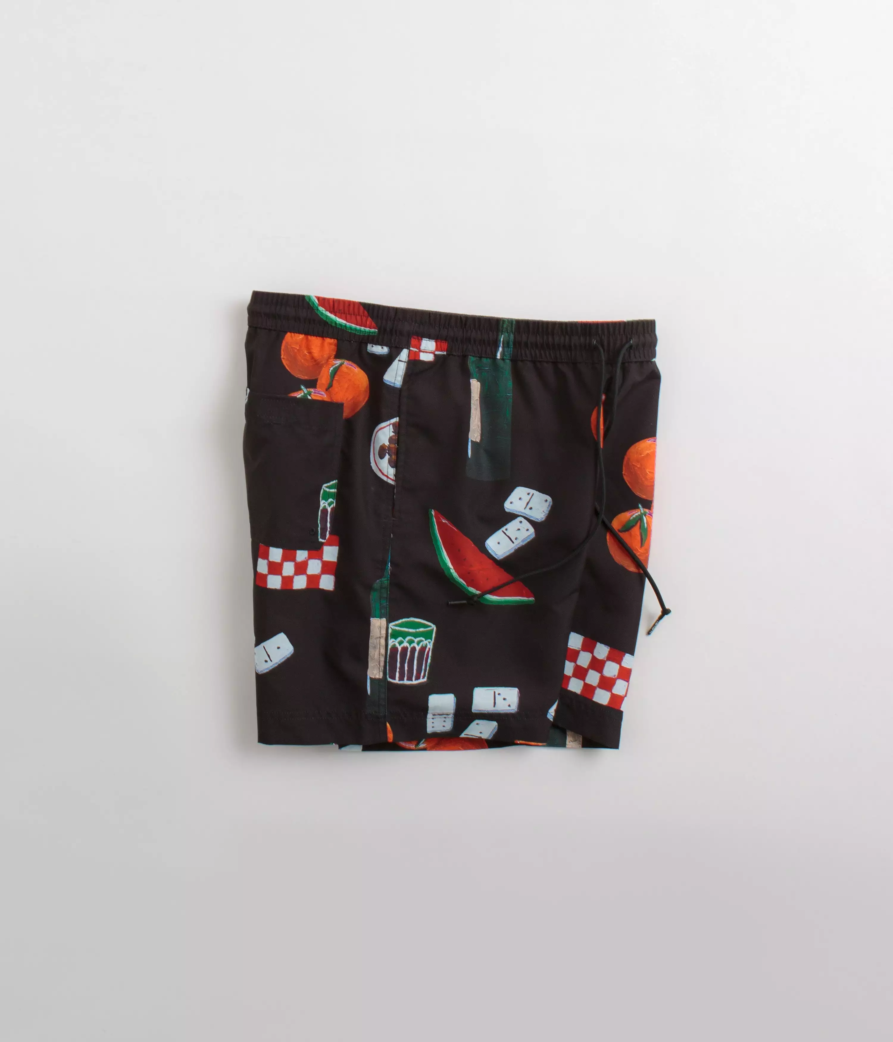 Carhartt Slater Swim Trunks - Isis Maria Dinner Print / Black