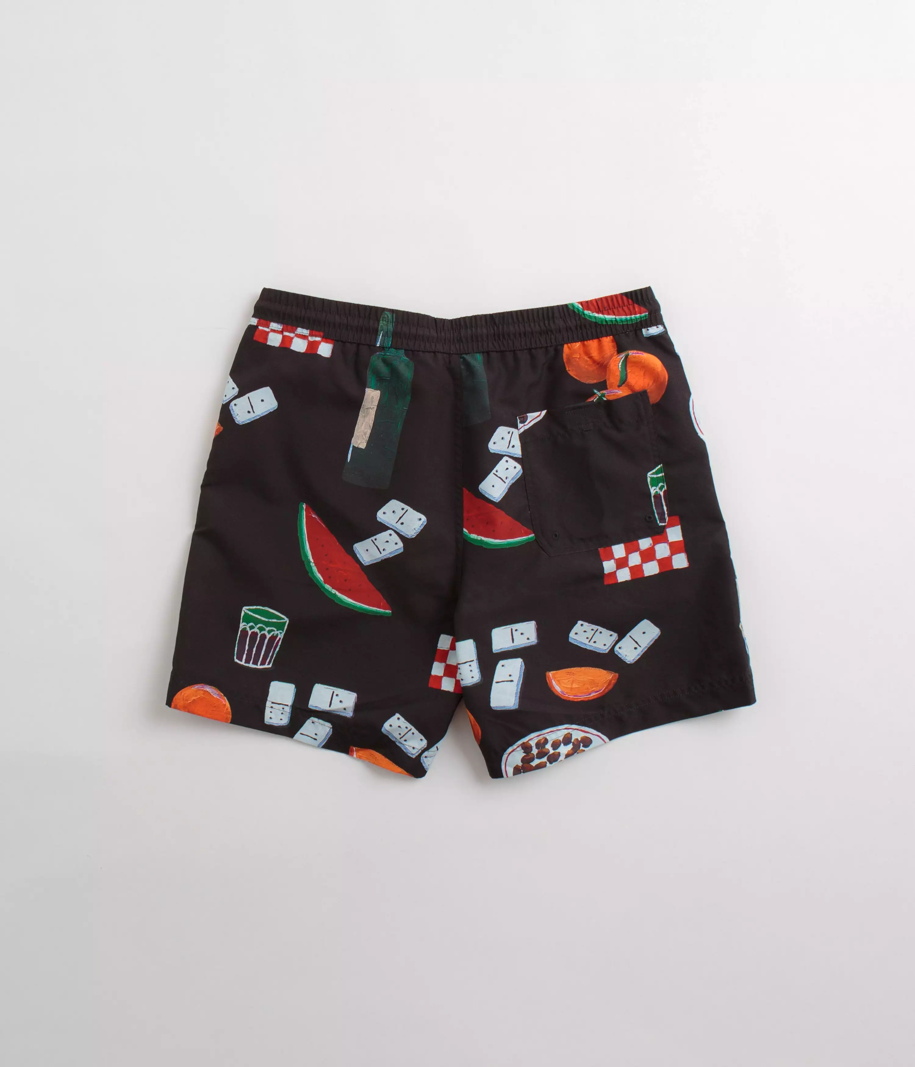 Carhartt Slater Swim Trunks - Isis Maria Dinner Print / Black