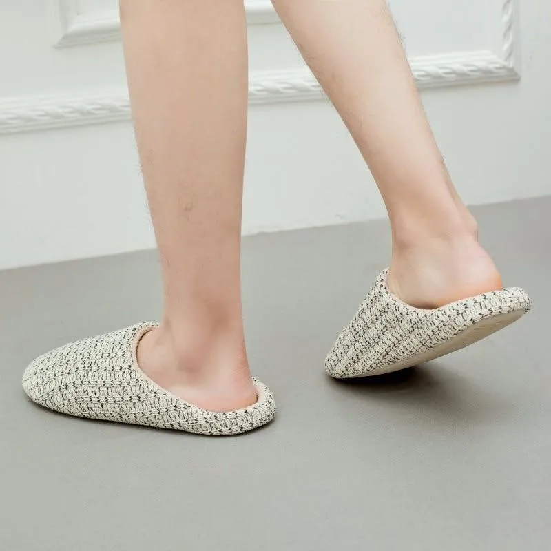 Cashmere Japanese Unisex Short Plush Cotton Non-Slip Bedroom Home Slippers