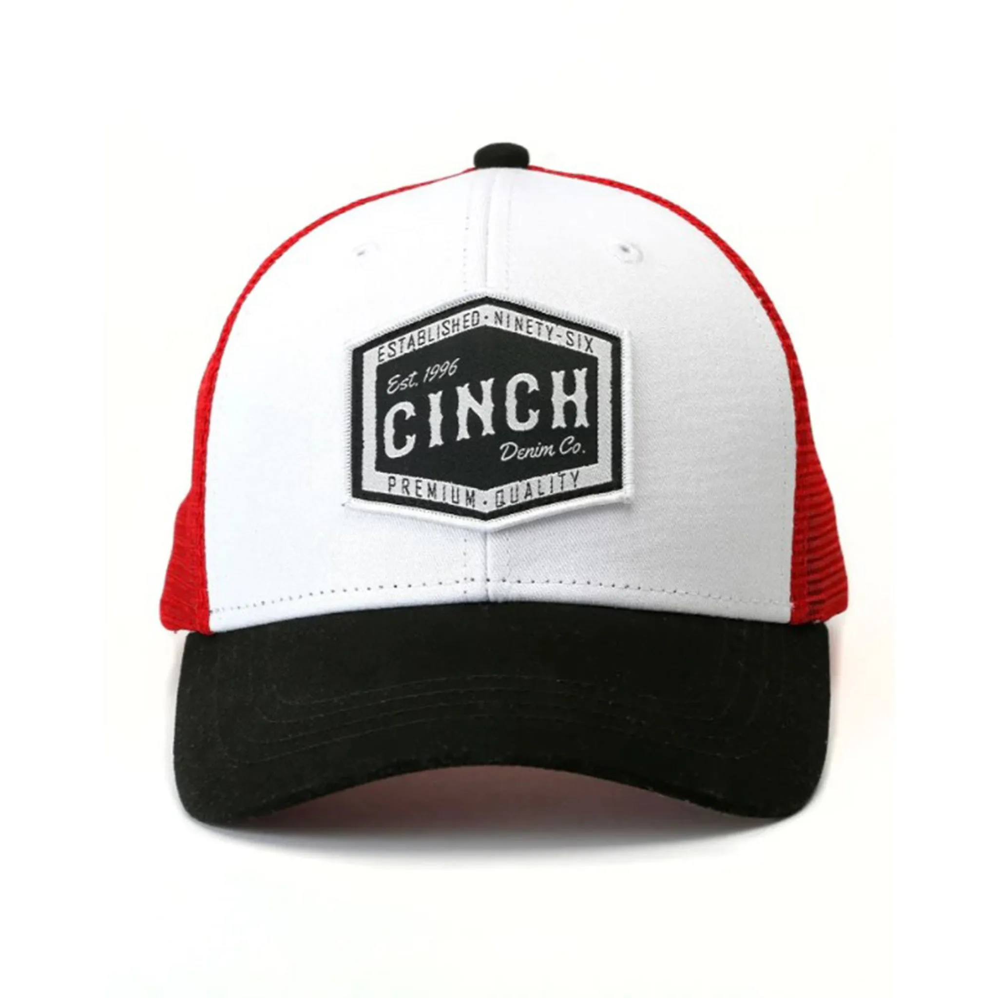 Cinch White & Red Trucker Cap