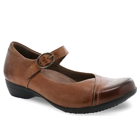 Dansko Women's Fawna Chestnut Burnished Calf