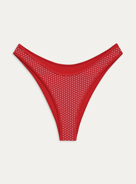 Dove Classic Bikini Bottom in Scarlet Dot