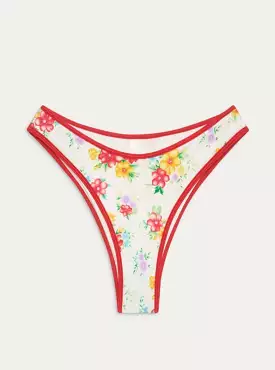 Dove Shine Classic Bikini Bottom in Sweet Hibiscus