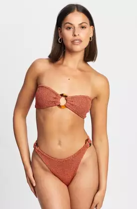 Gloria Bikini in Metallic Rosewood