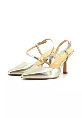 GUESS Leather Heels Gold