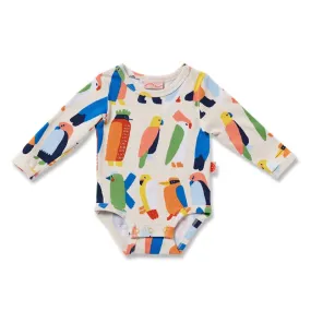 Halcyon Nights LS Bodysuit - Flamin' Galahs