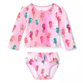 Hatley Kids Little Sea Horses Baby Rashguard Set S23SHI1183