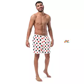 Hearts and Spades Men's Swim Trunks