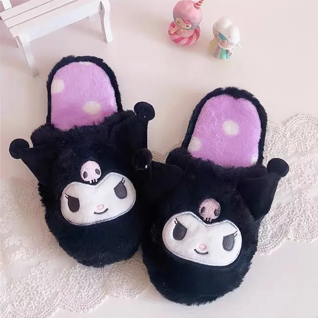 indoor slippers Cinnamoroll style / kuromi style slides