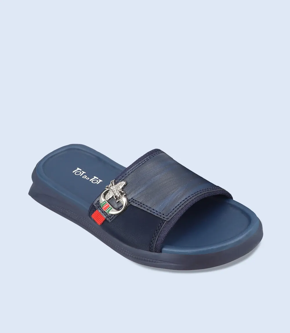 KB0176-NAVY-Boy Slippers