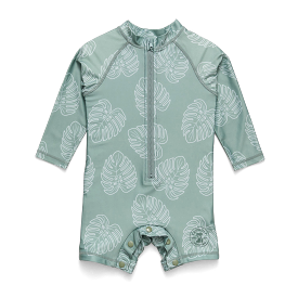 *Last Size* Crywolf Rash Suit Jade Monstera - Size 6mth