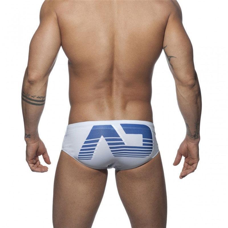 Letter Print Men Swim Briefs