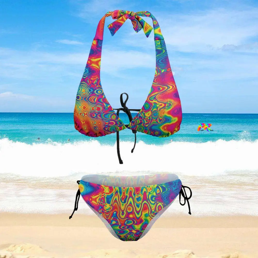 Liquid Splatter Plus Size Bikini