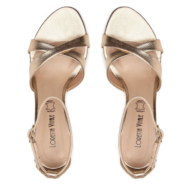 Loretta Vitale Gold Sandal