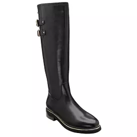 Lotus  Leather Caroline Black Knee High Boot