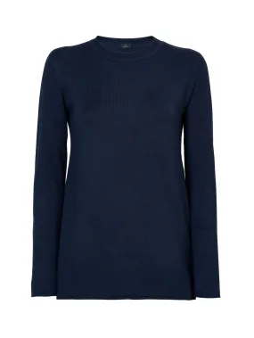 Maglia girocollo in filato Winter Basic - Bleu