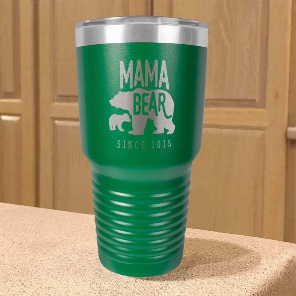 Mama Bear Personalized Stainless Steel Tumbler