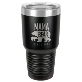 Mama Bear Personalized Stainless Steel Tumbler