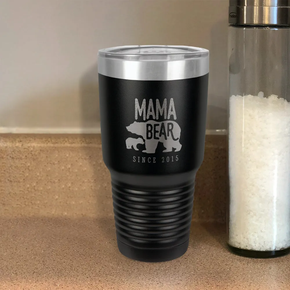 Mama Bear Personalized Stainless Steel Tumbler