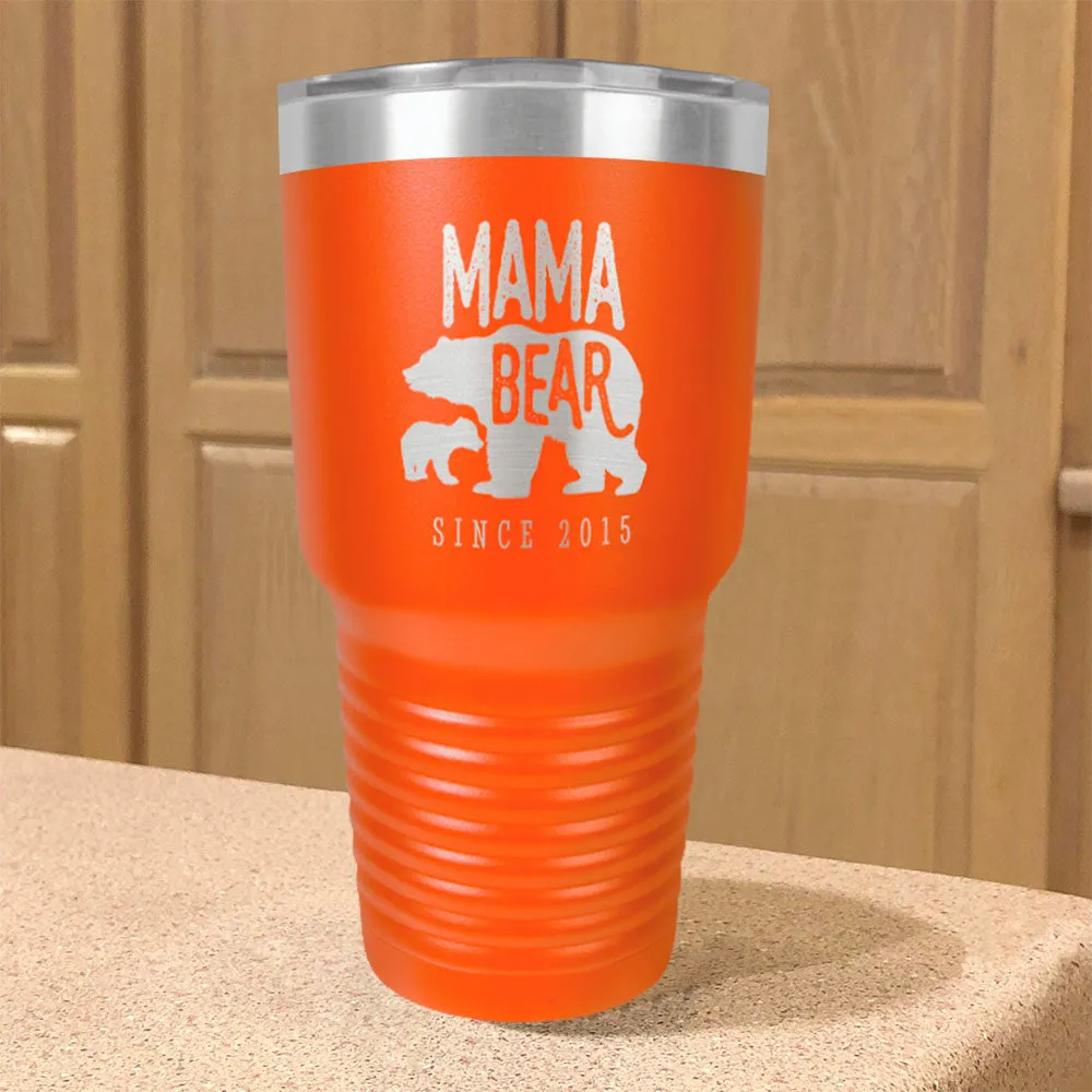 Mama Bear Personalized Stainless Steel Tumbler