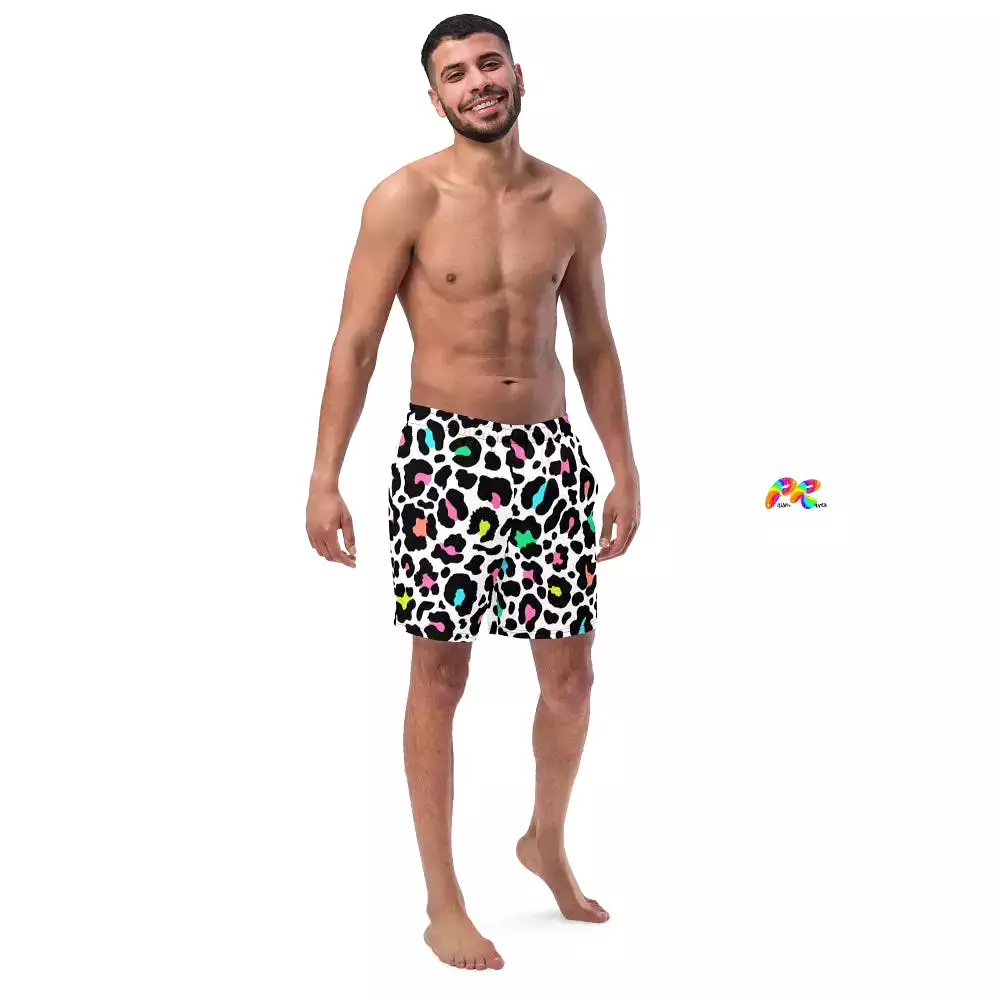 Men's Leopard Print Swim Trunks