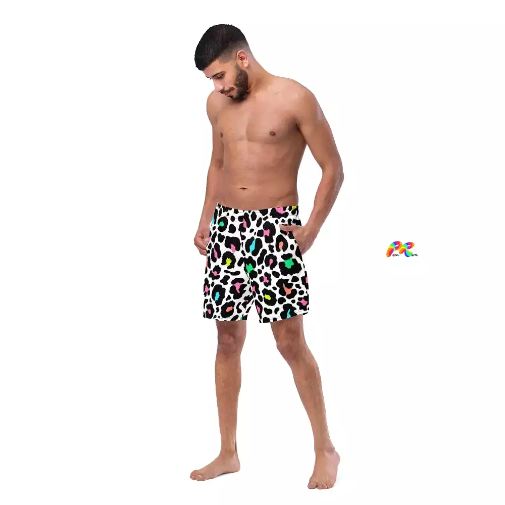 Men's Leopard Print Swim Trunks