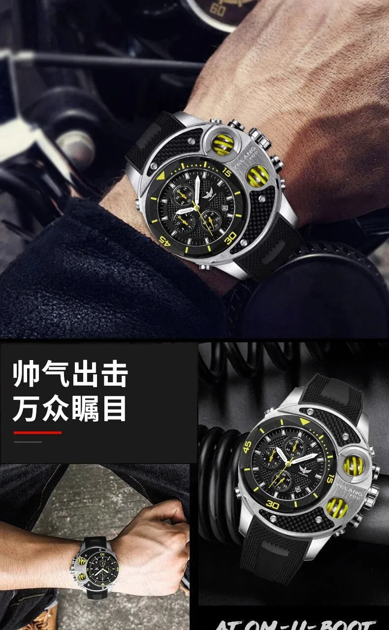 Men's Self-Luminous Waterproof Sapphire Mirror Military Sports Quartz Watch