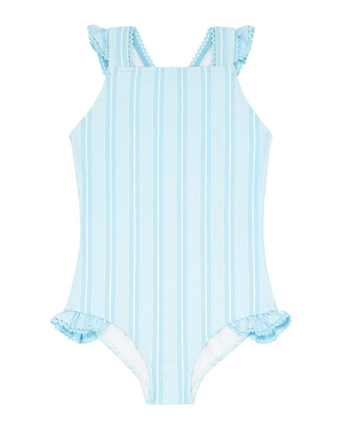 Minnow - Girls Pacific Blue Crossover One Piece