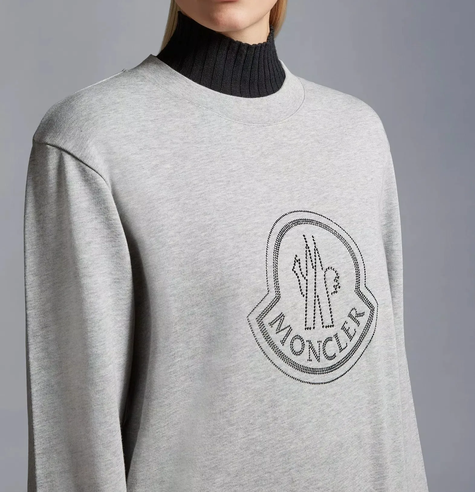 MONCLER  |Crystal Logo Sweatshirt