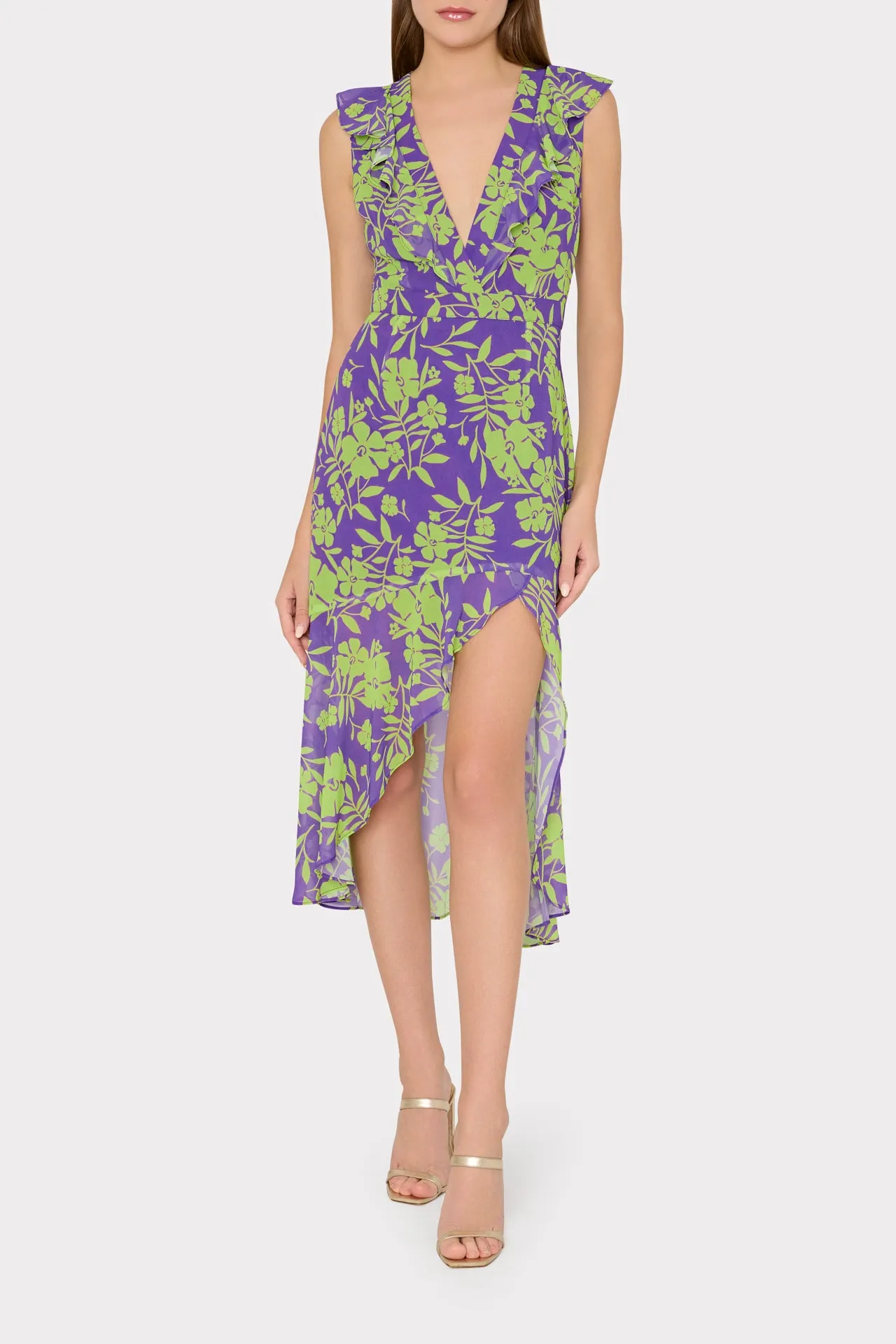 Nanci Marigold Aroma Ruffle Dress