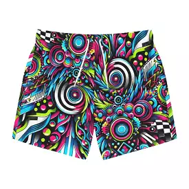 Neon Vortex Swim Trunks