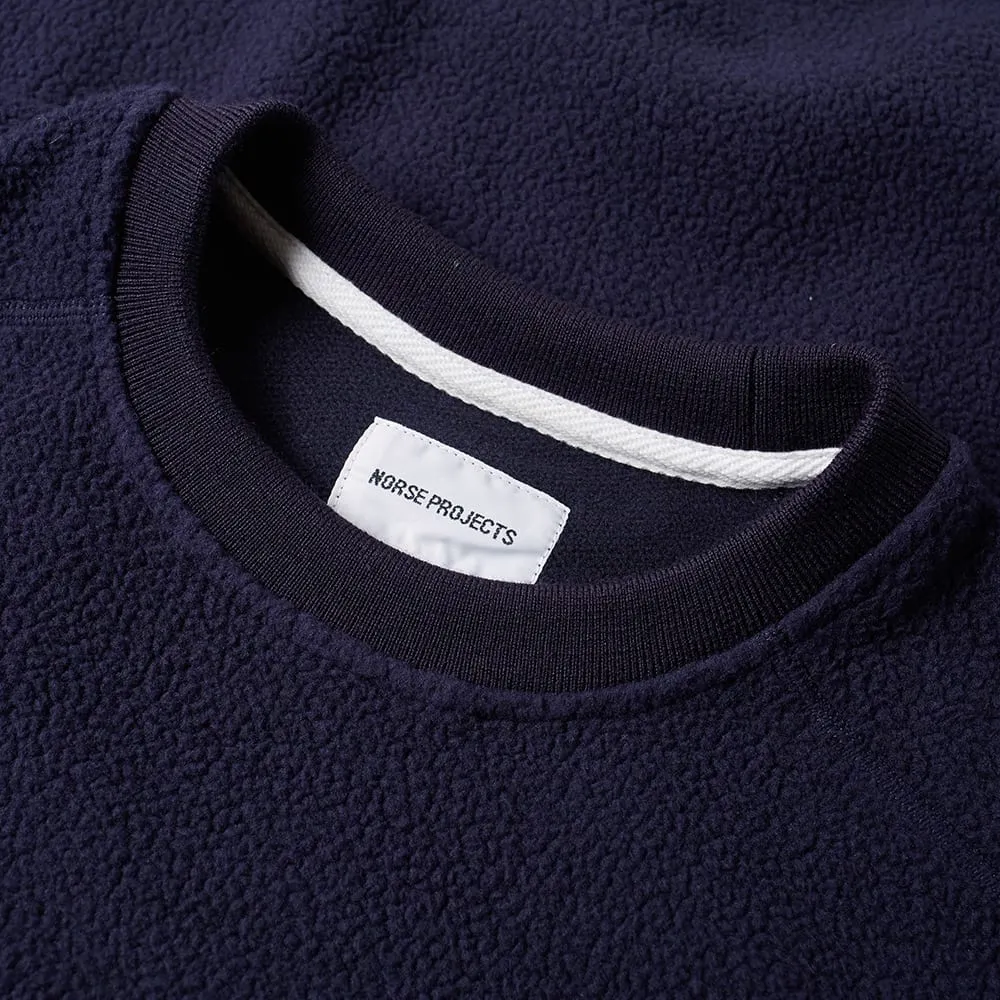 Norse Projects Vagn Fleece Crew SweatDark Indigo