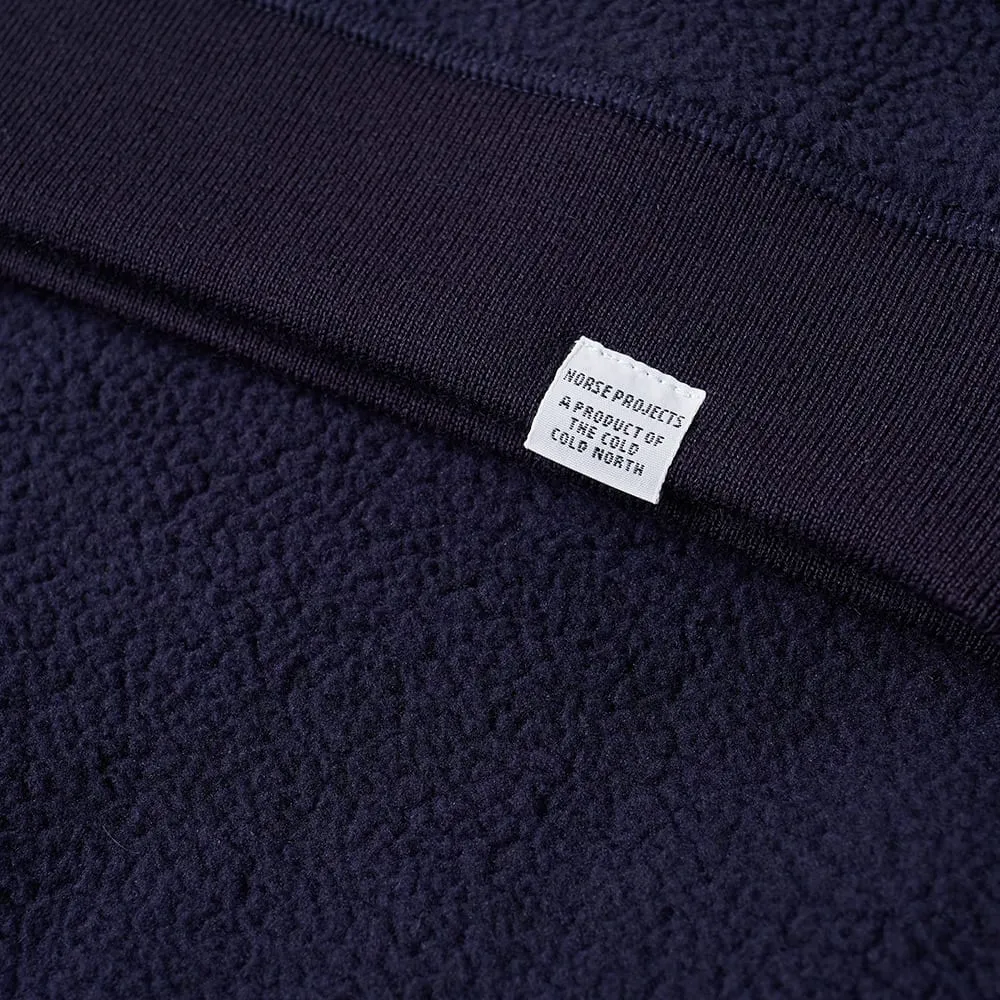 Norse Projects Vagn Fleece Crew SweatDark Indigo