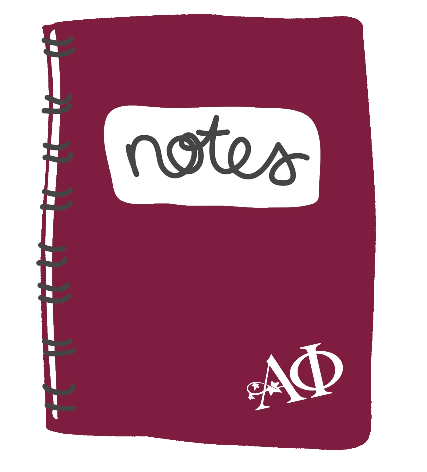 Notebook Alpha Phi Sorority Sticker