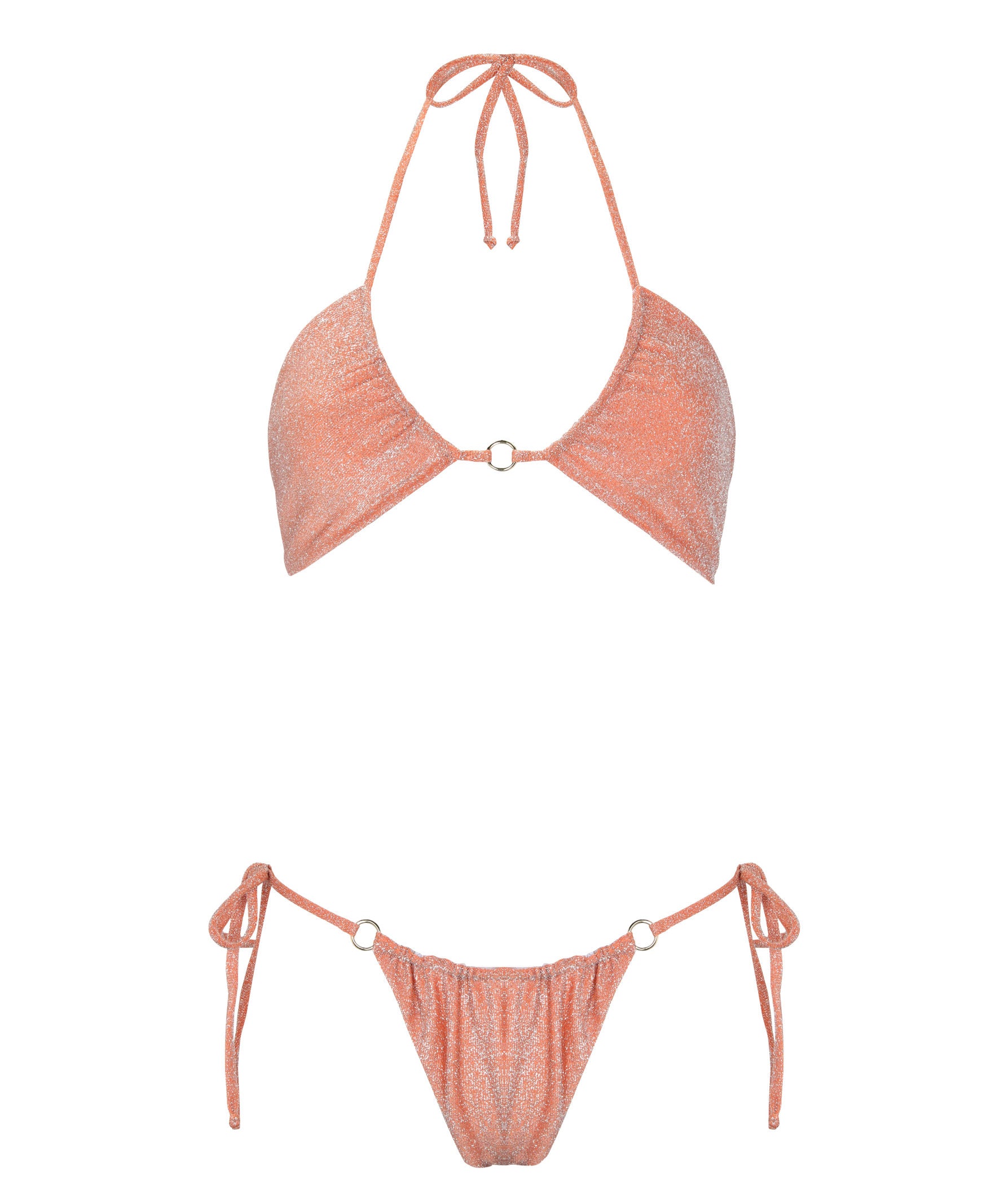 Orange Sparkle Tatianna Reversible Bikini