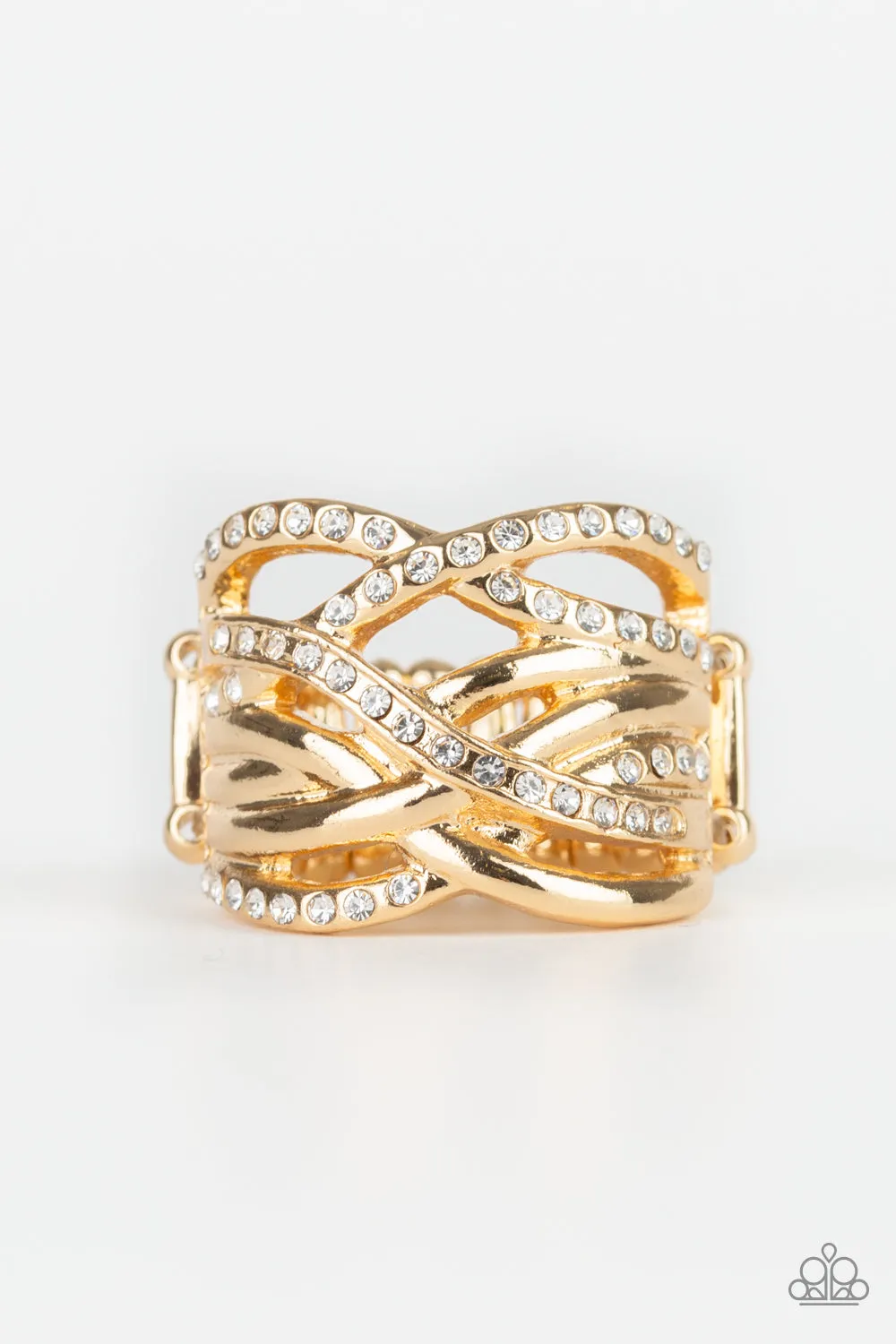 Paparazzi Accessories - High Rollin - Gold Ring