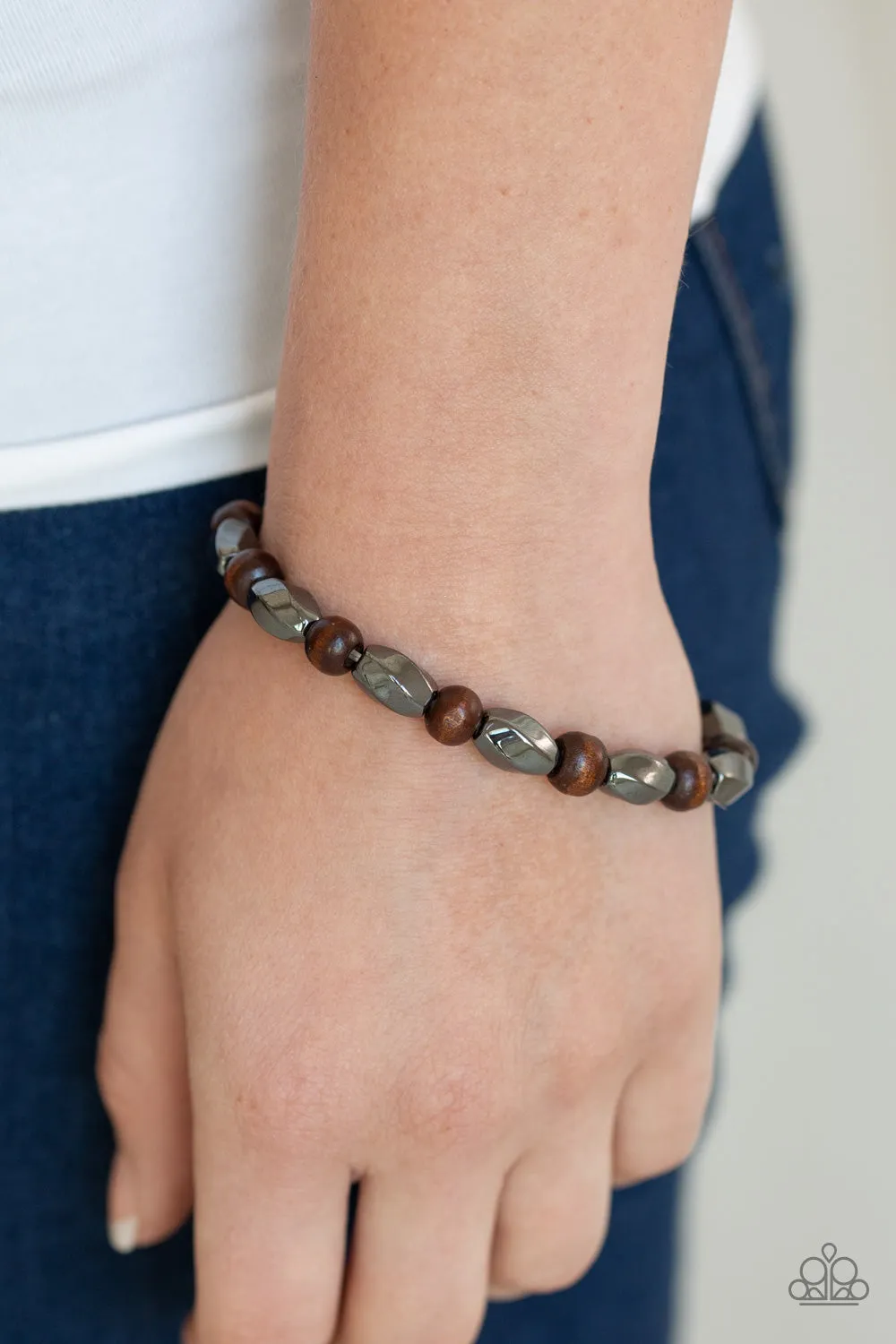 Paparazzi Accessories - Resilient - Brown Bracelet