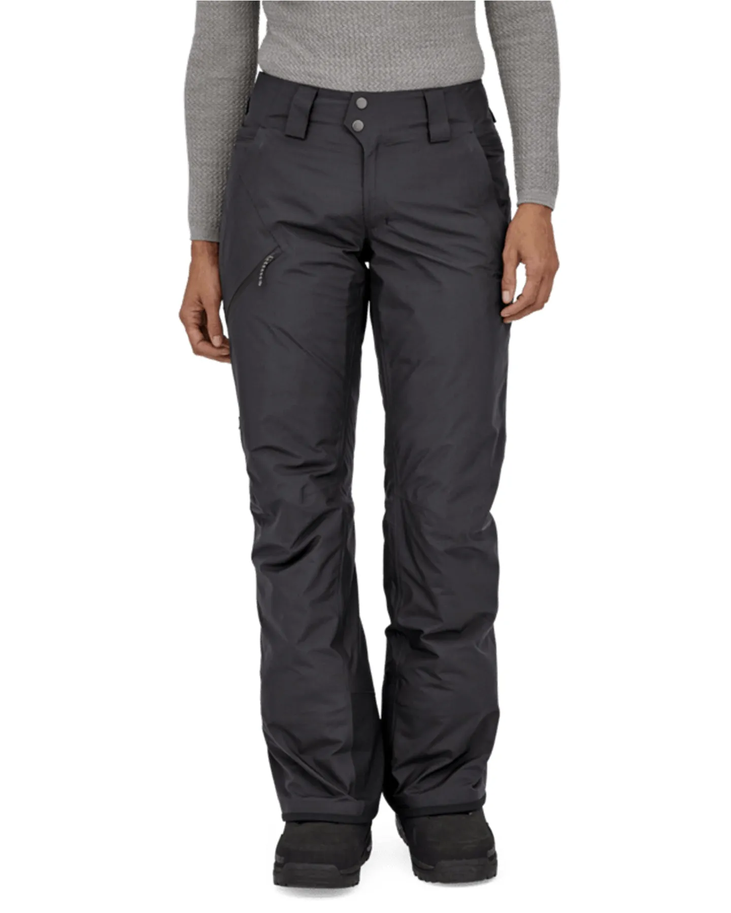 Patagonia Insulated Powder Town Women's Snow Pants - Black - 2024 | Shop Snow Pants & Suits at Trojan Wake Ski Snow &