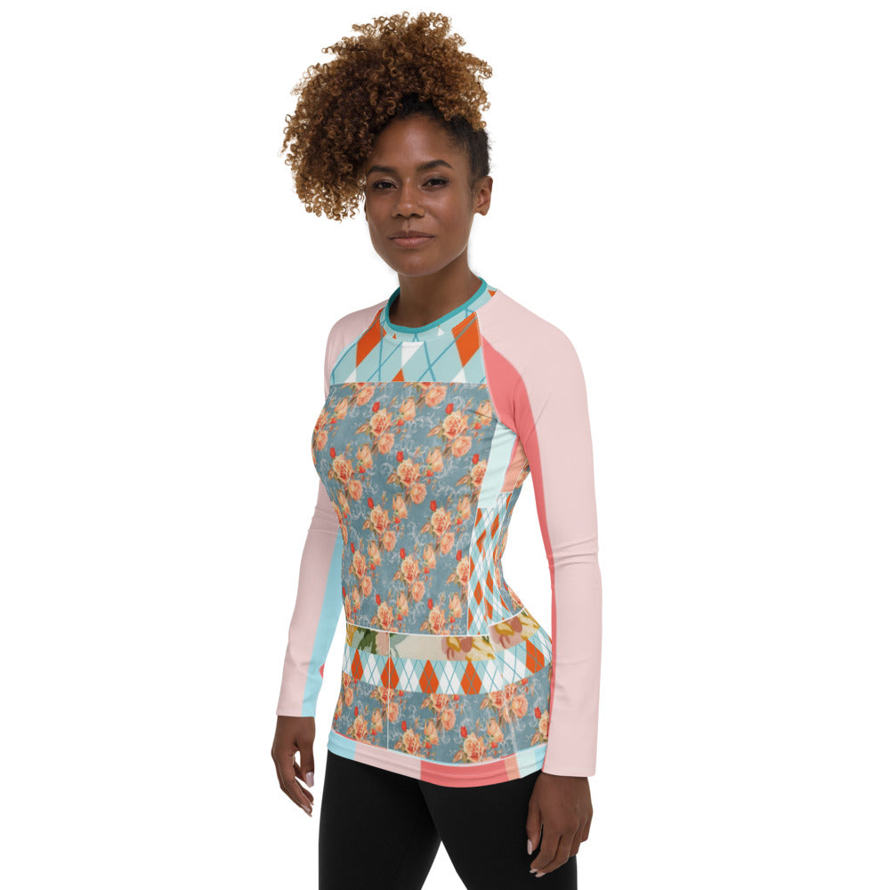 Peaches and Cream Fashion Rashguard Top