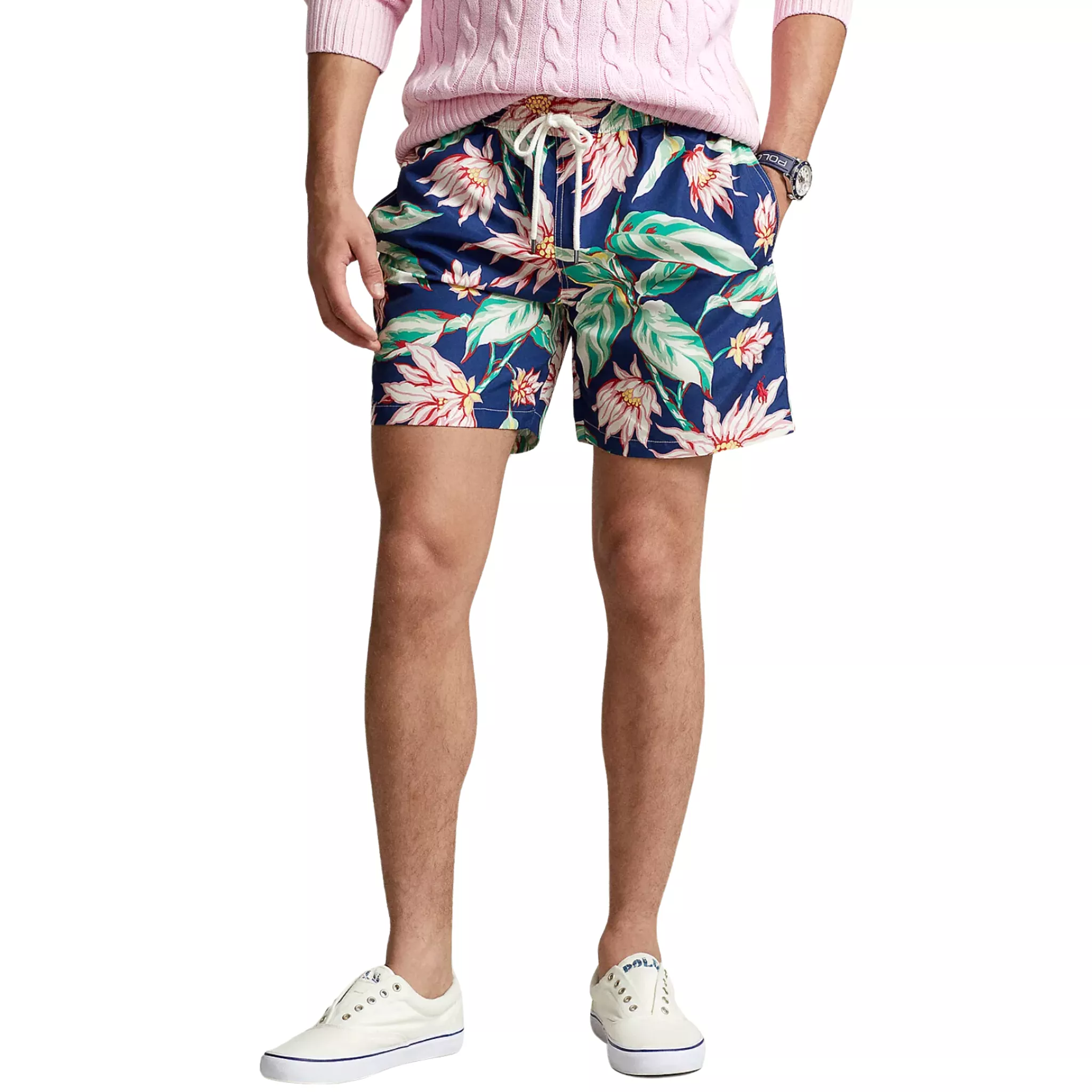 Polo Ralph Lauren 5.75-Inch Traveler Classic Swim Trunks (Bellville Floral)