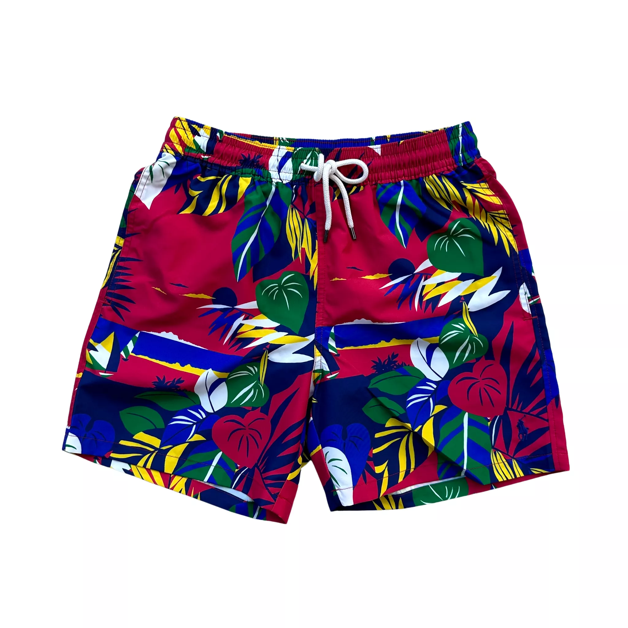 Polo Ralph Lauren Recycled Polyester Swim Trunks (Red)