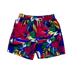 Polo Ralph Lauren Recycled Polyester Swim Trunks (Red)